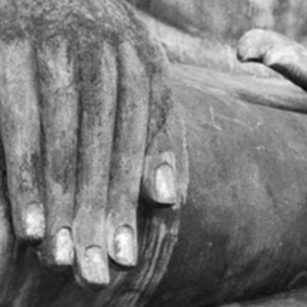 Stone sculpture of fingers